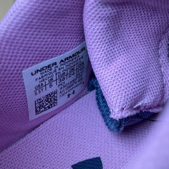 Under Armour Girls Casual Trainer Sneaker Youth US 5.5Y - Picture 6 of 6